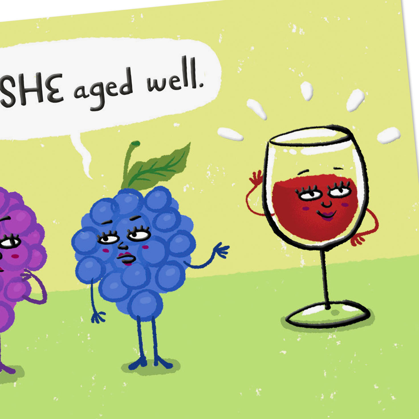 Fine Wine Funny Birthday Card Card Front Detail image number 4