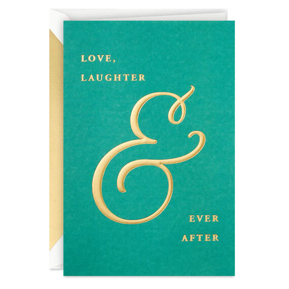 Love, Laughter & Ever After Wedding Card, , large image number 1