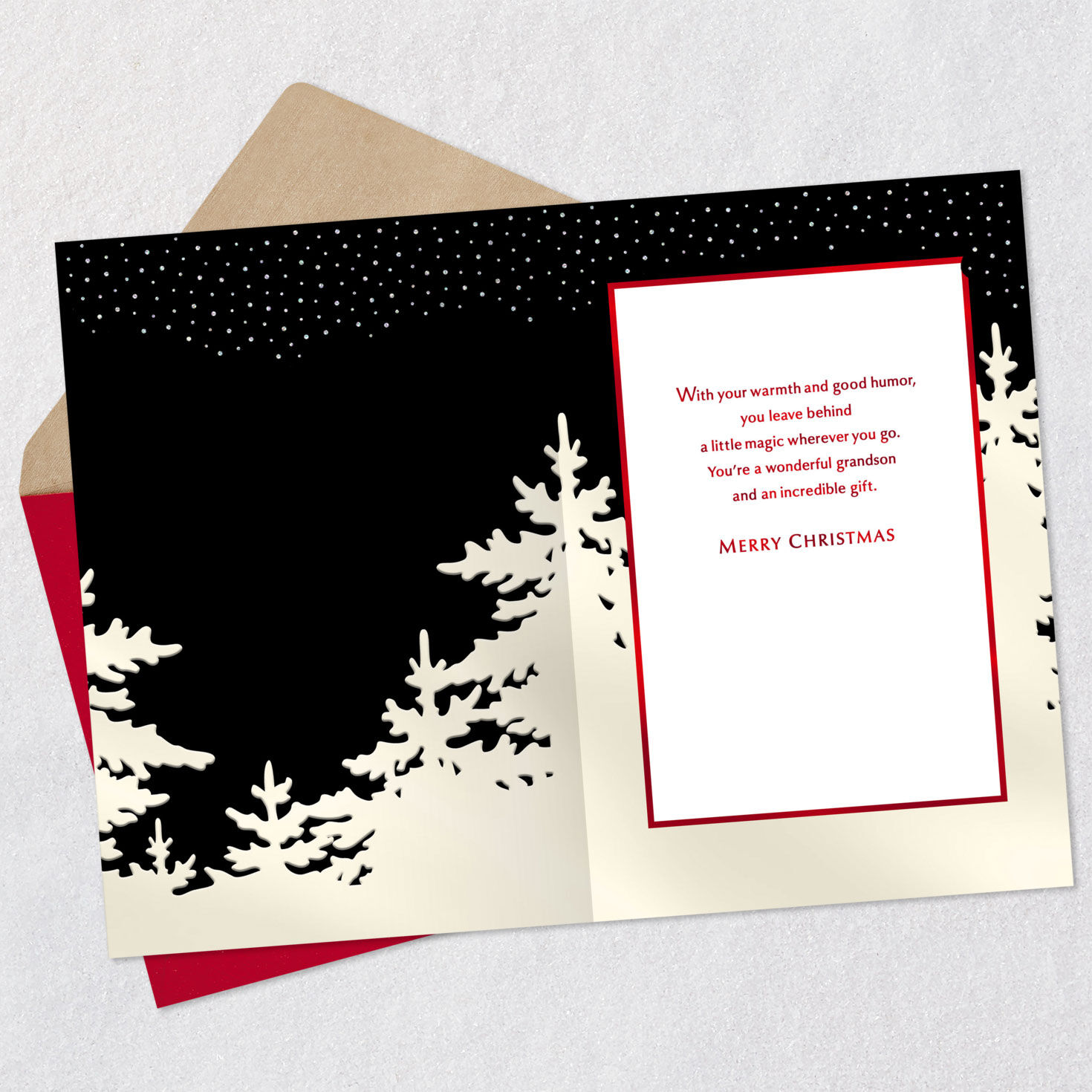 You're a Wonderful Grandson Christmas Card, , large image number 3