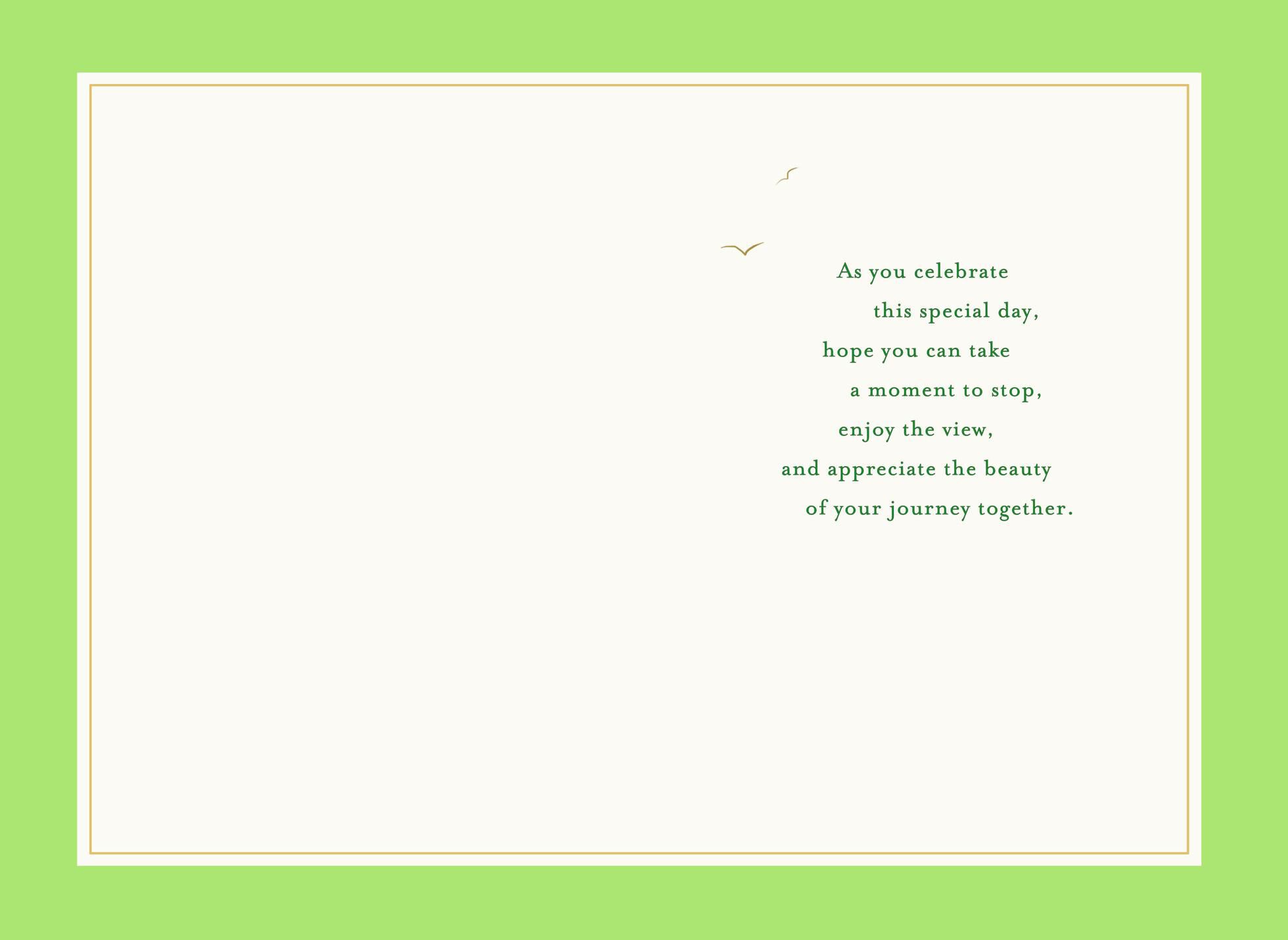 Pathway Through Trees Anniversary Card for Couple