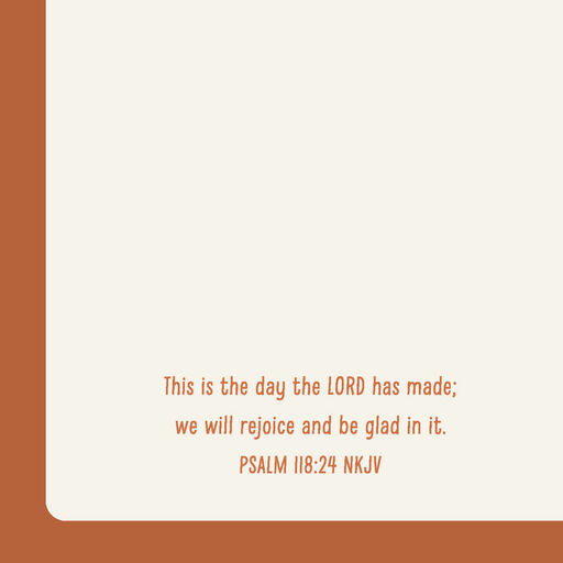 A Day of Thanking God Above Religious Thanksgiving Card, 