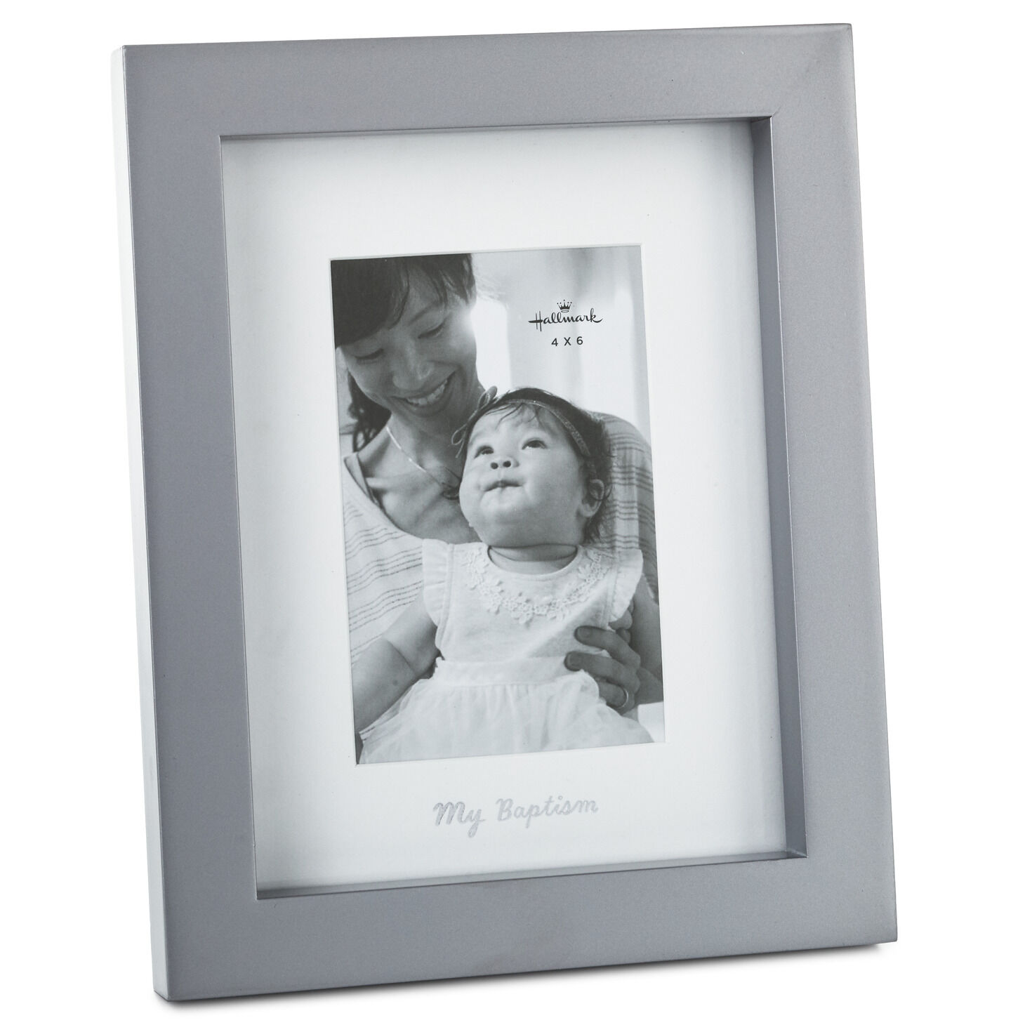 Button Corner My Christening Photo Frame Teddy Icon 4" X 6" Gift Boxed 