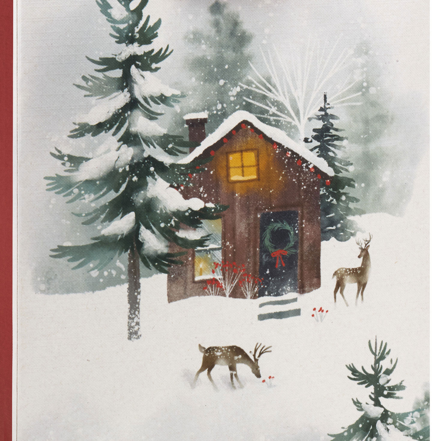 9.6" Cozy Cabin Scene Medium Holiday Gift Bag for only USD 3.49 | Hallmark