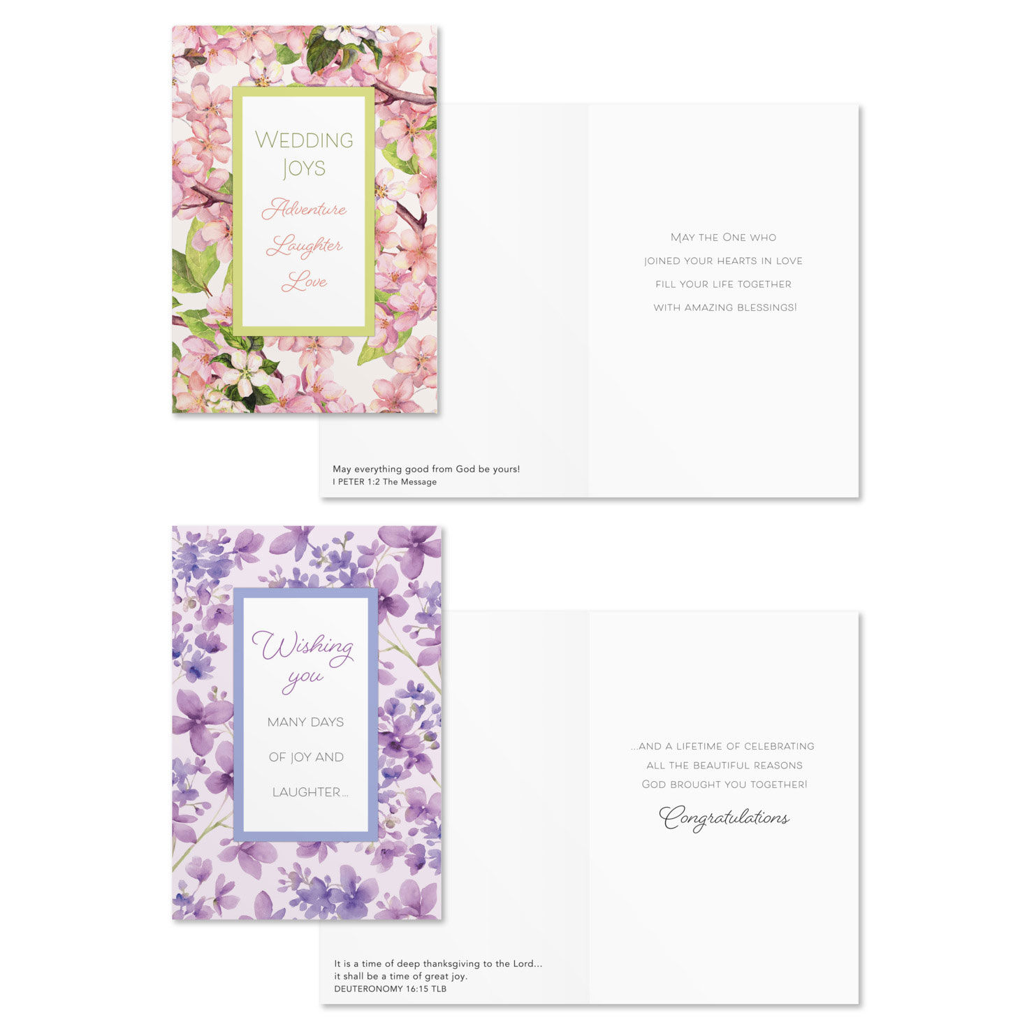 Blessings DaySpring Wedding Cards Assortment Card Front with Sentiment image number 4