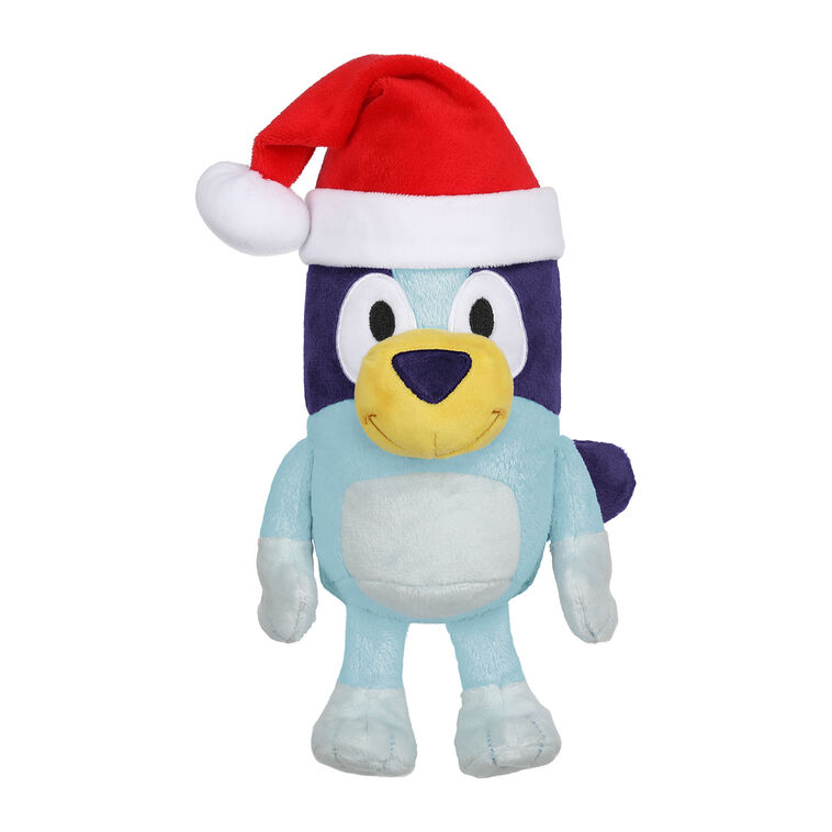 License2Play Bluey in Santa Hat Plush, 8"