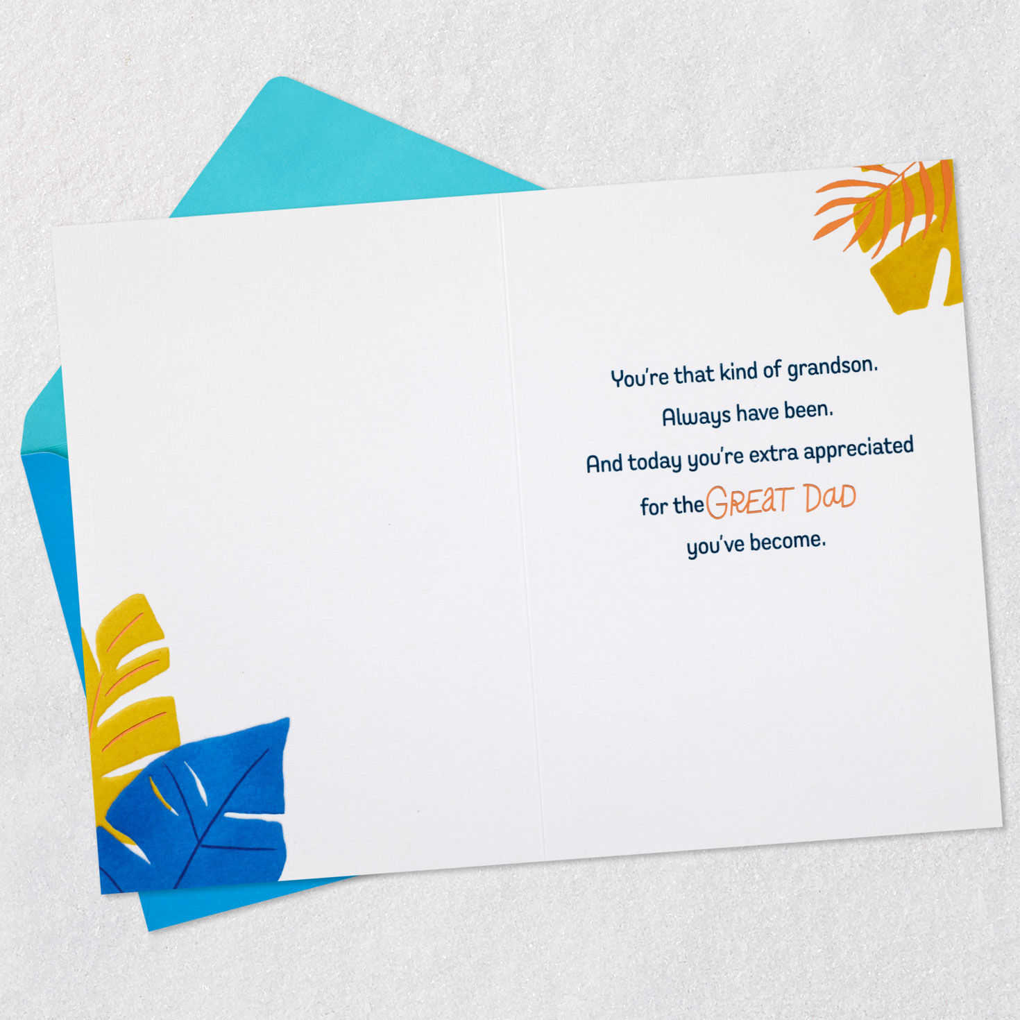 You Make Me Proud Father's Day Card for Grandson, , large image number 3