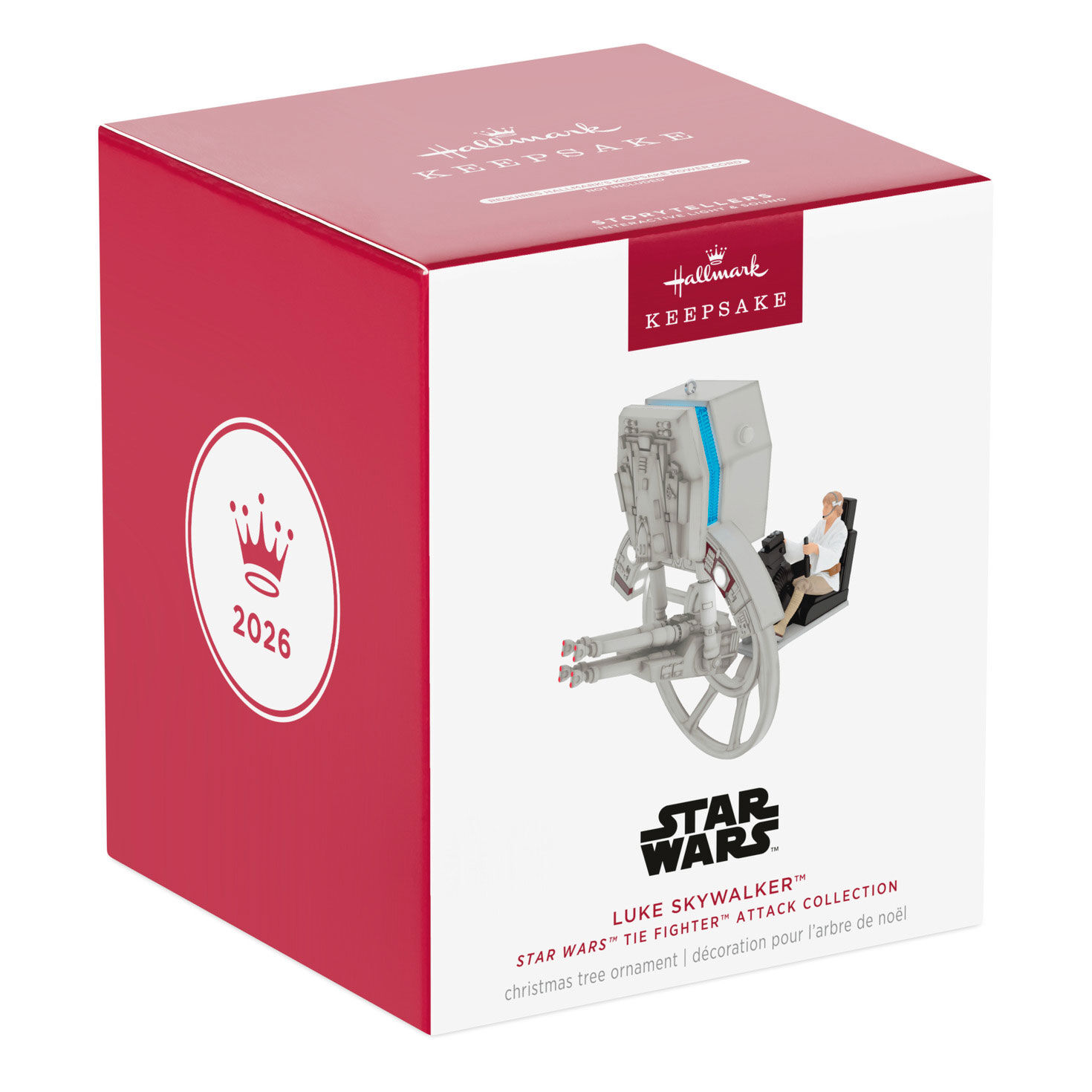 Star Wars Luke Skywalker in Spaceship Seat Ornament package front image number 7