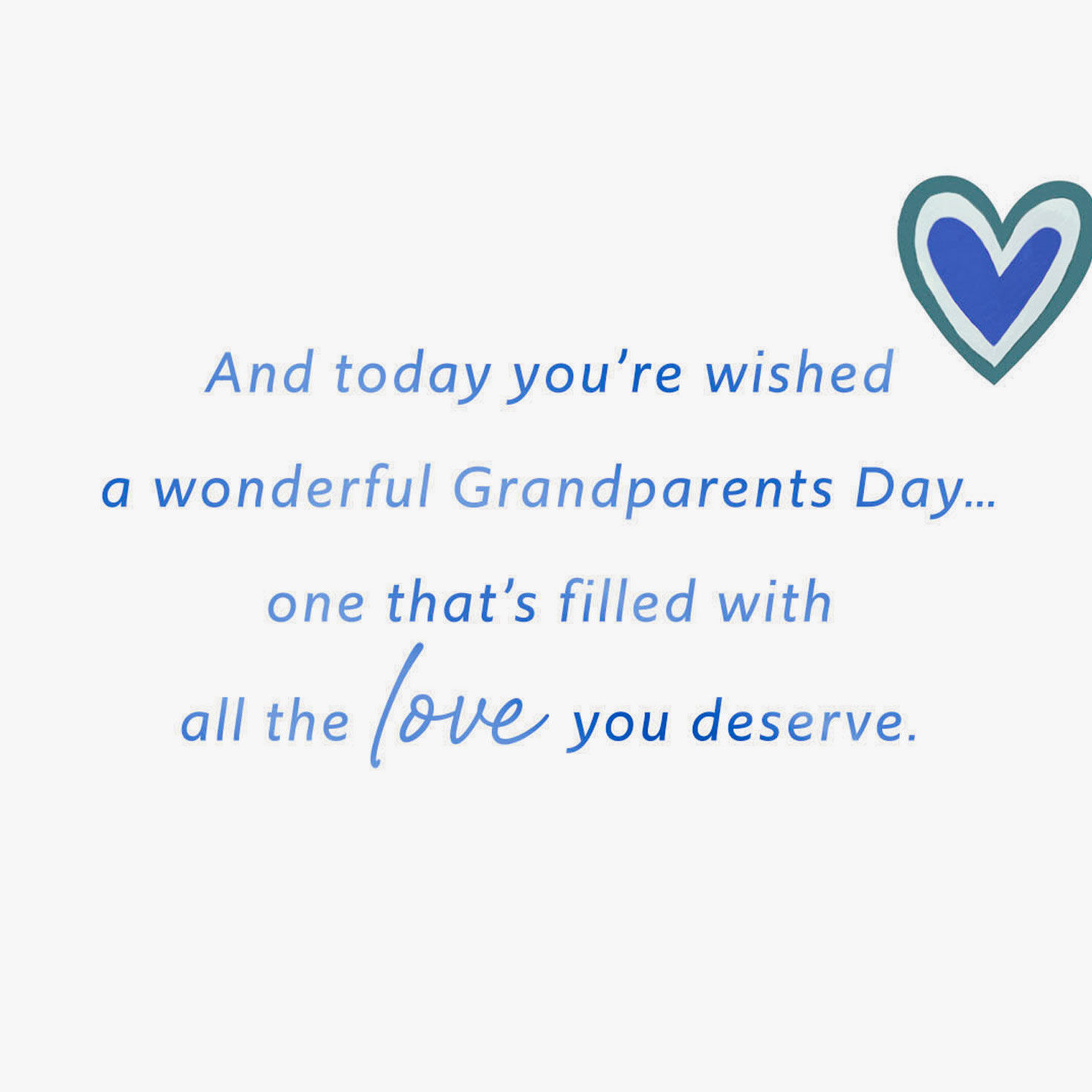 Colorful Hearts Grandparents Day Card sentiment image number 3