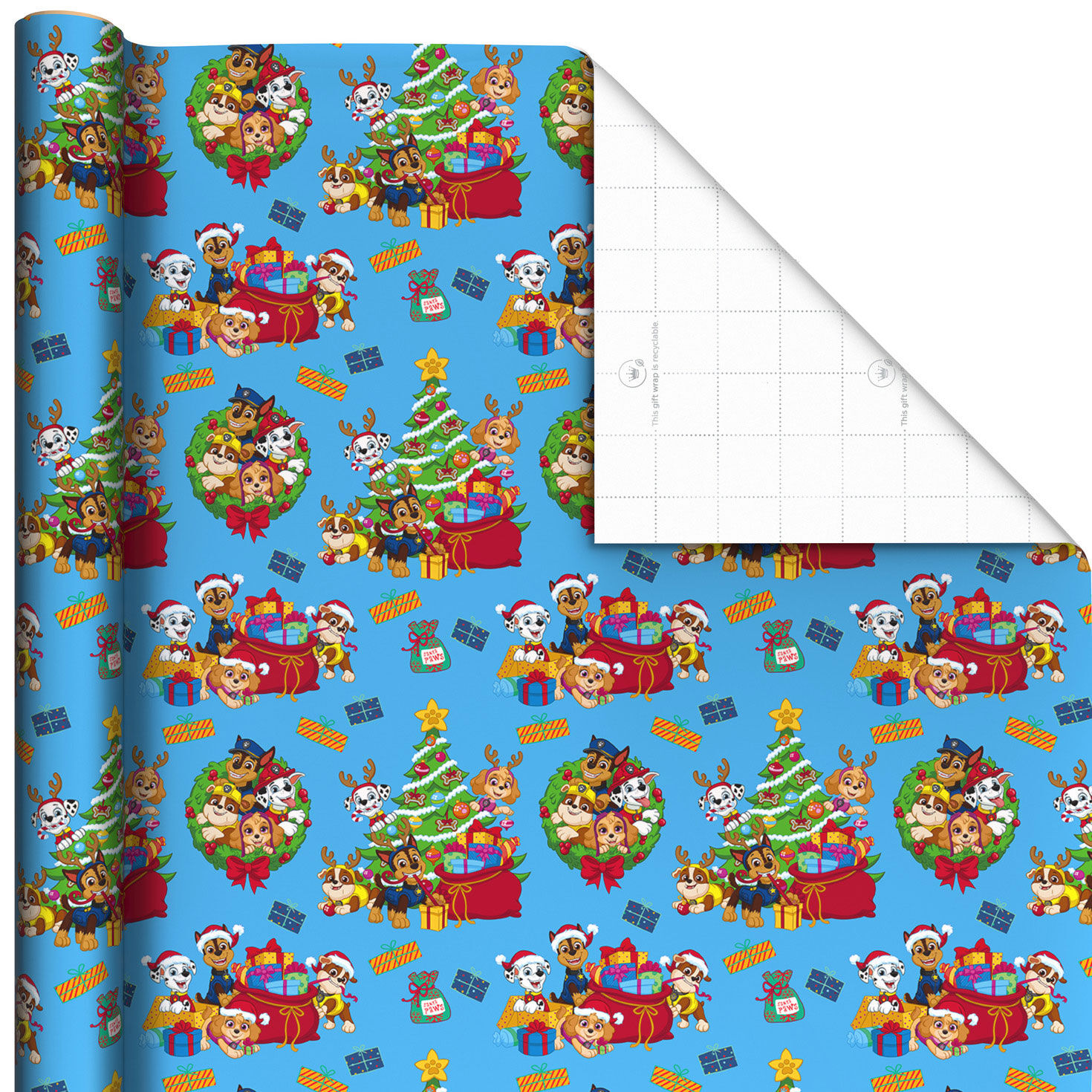 Paw Patrol 3-Pack Christmas Gift Wrap Rolls Wrap Square image number 4