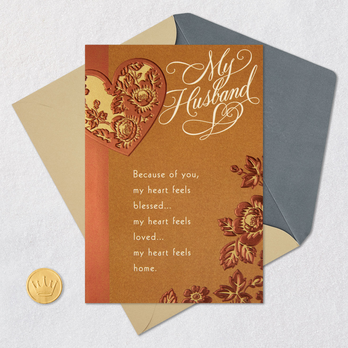 My Heart Feels Home Religious Birthday Card for Husband, , large image number 6