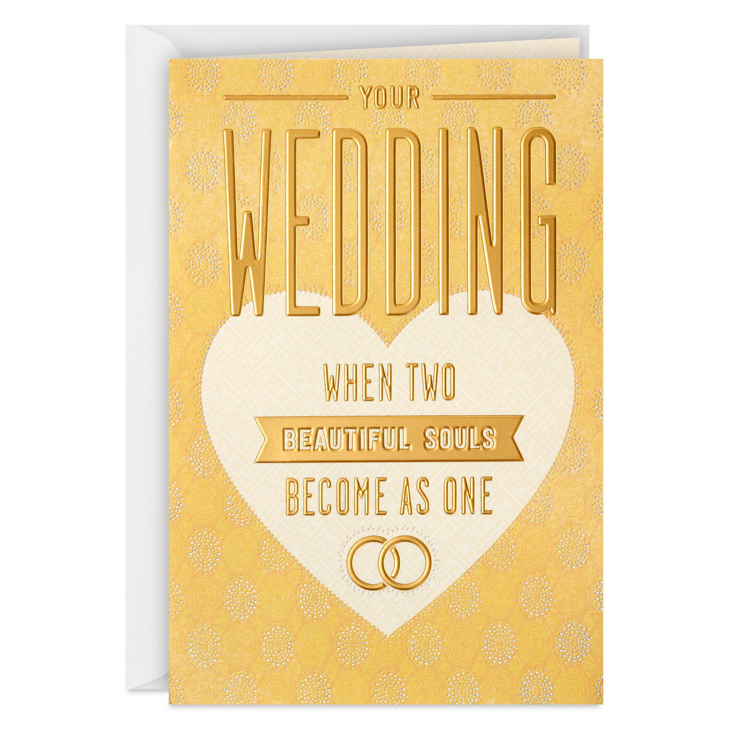 When Two Beautiful Souls Become as One Wedding Card