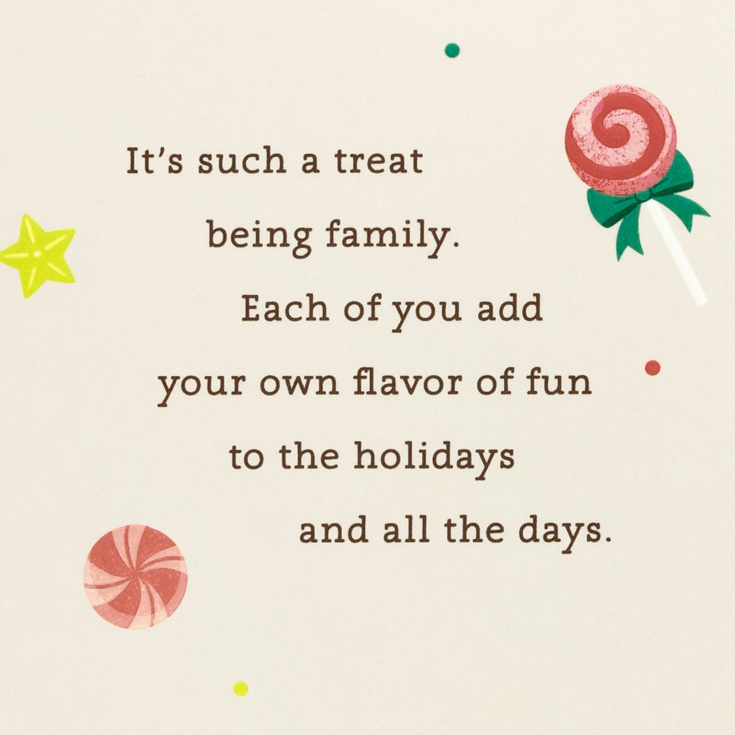 Gingerbread House Christmas Card for Sister and Family Sentiment image number 2