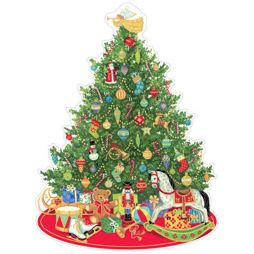 Caspari Oh Christmas Tree Advent Calendar, 