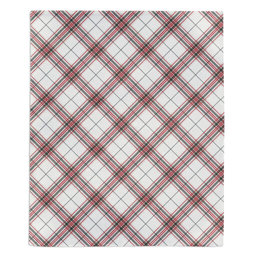 Holiday Plaid Throw Blanket, 50x60, 
