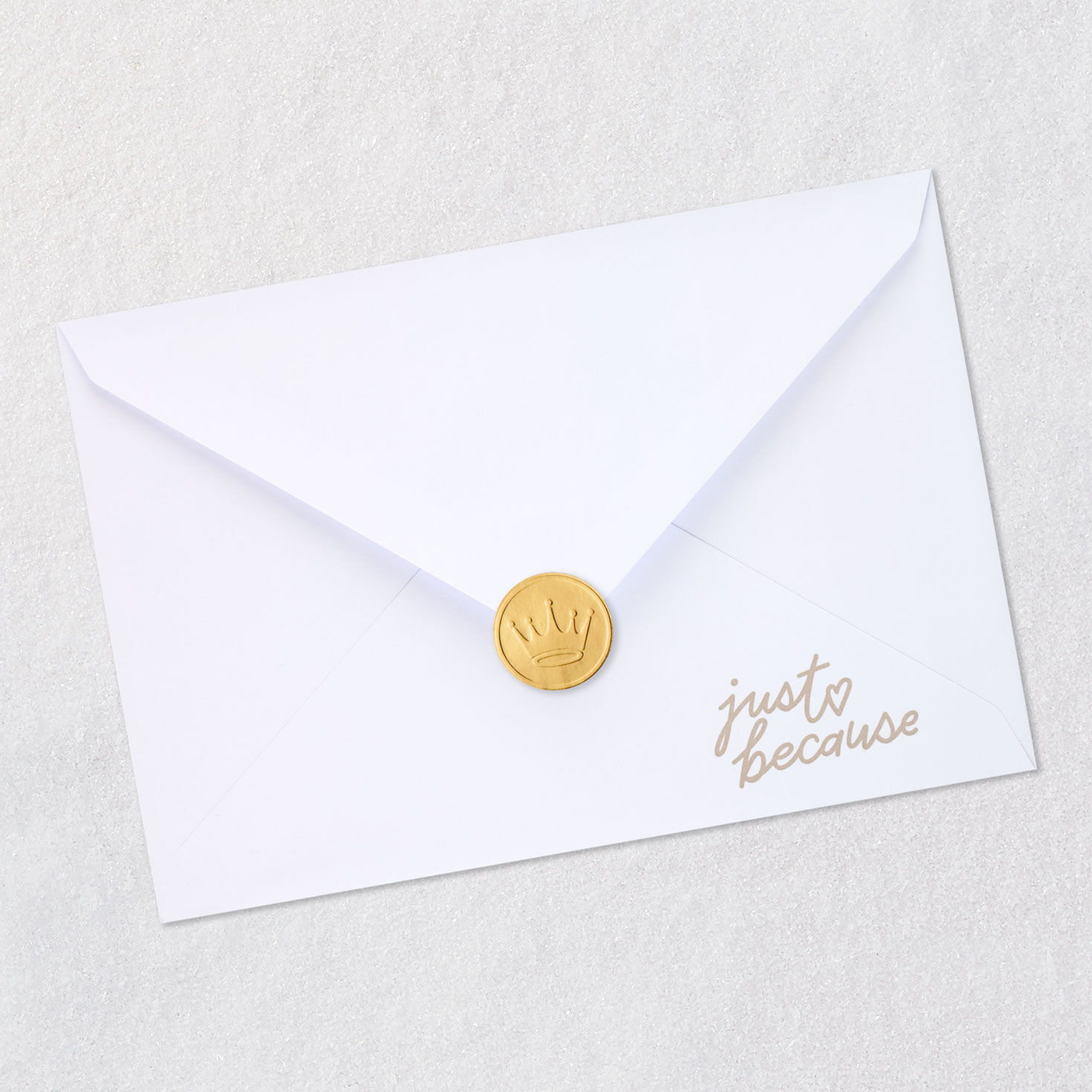 Radiant Heart Love Card Envelope Back with Seal image number 7