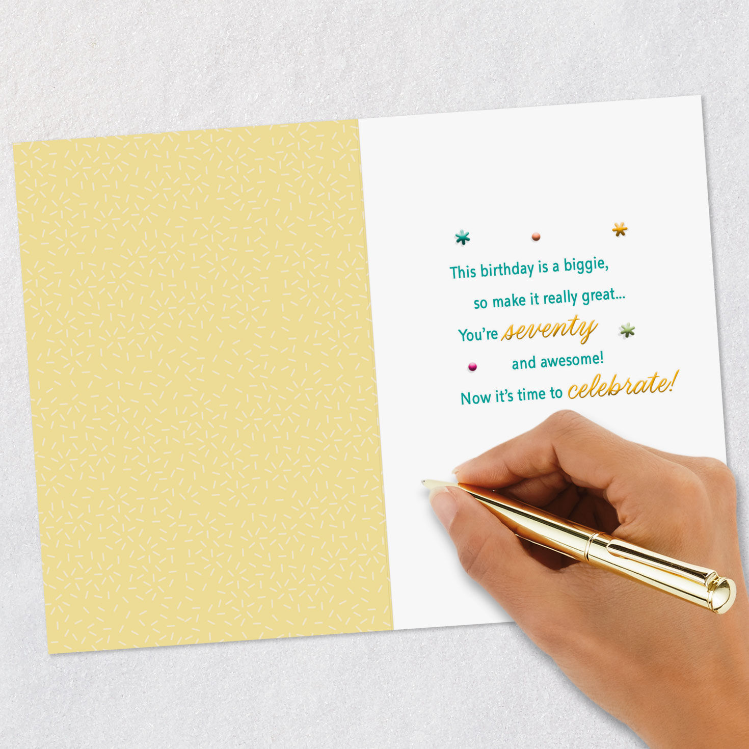 Time to Celebrate 70th Birthday Card for only USD 3.99 | Hallmark