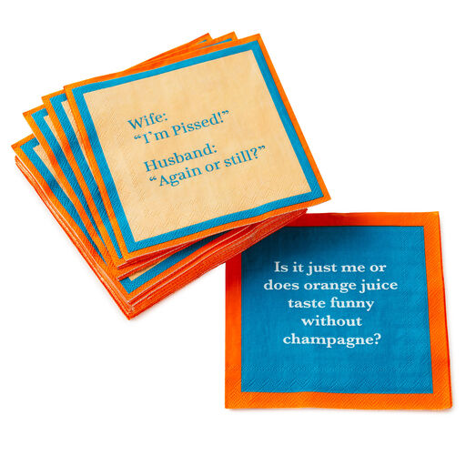 Drinks on Me Pissed Funny Party Napkins, Pack of 20, 