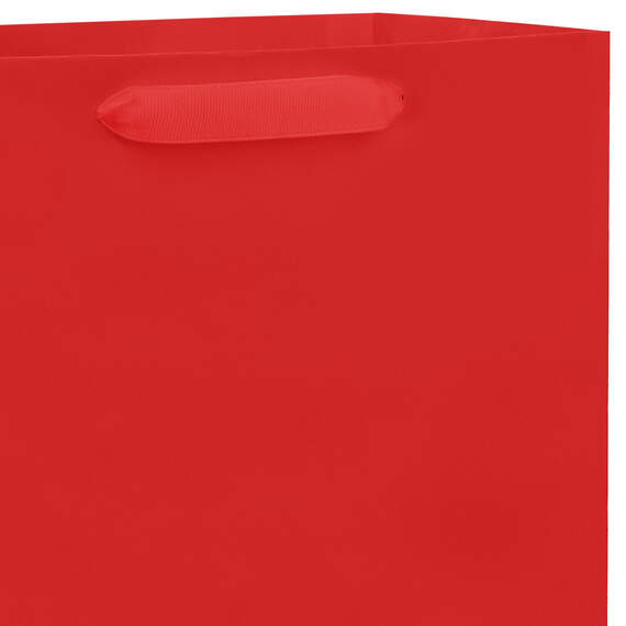 10.4" Red Large Square Gift Bag, Red, large image number 4