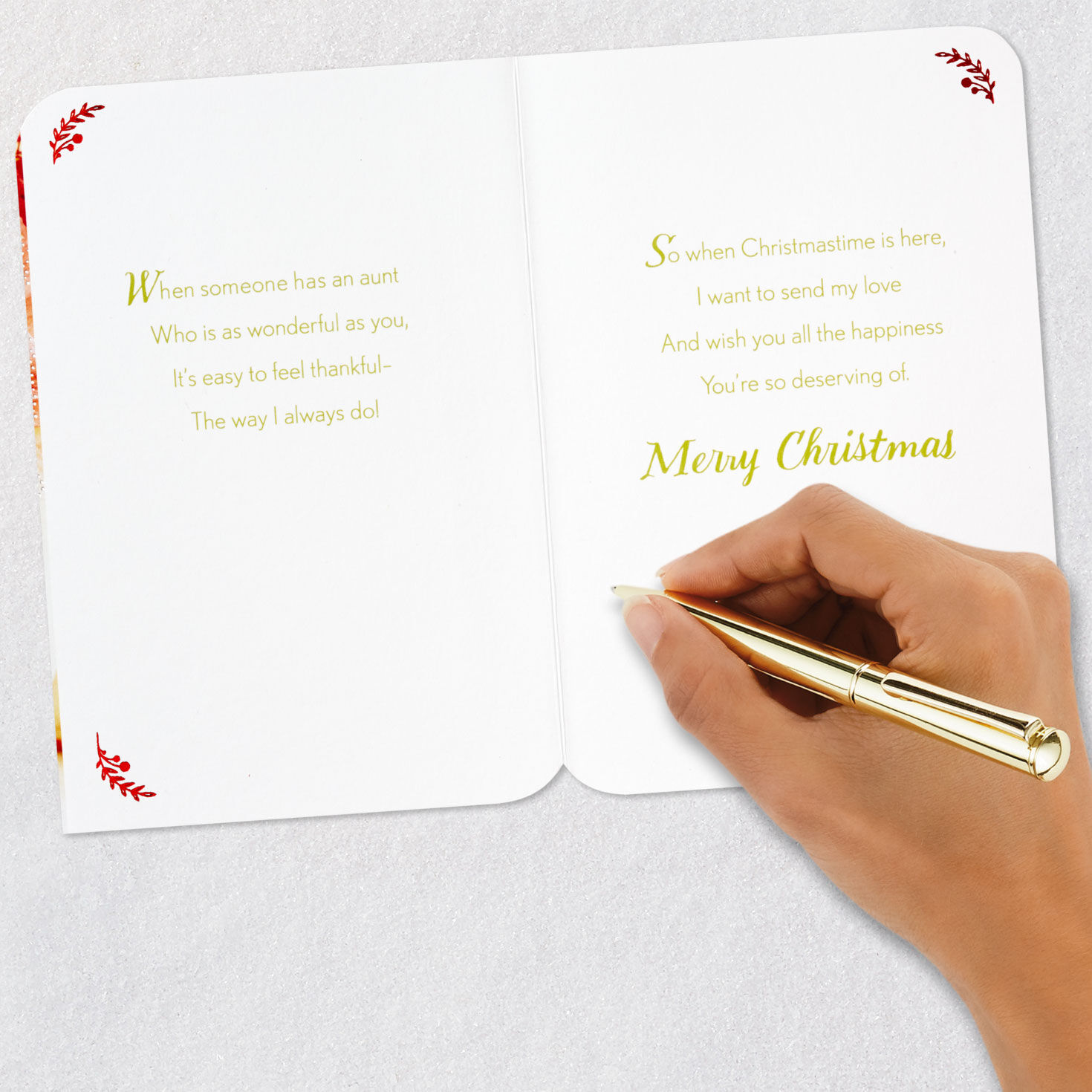 Thankful for an Aunt as Wonderful as You Christmas Card for only USD 4.59 | Hallmark