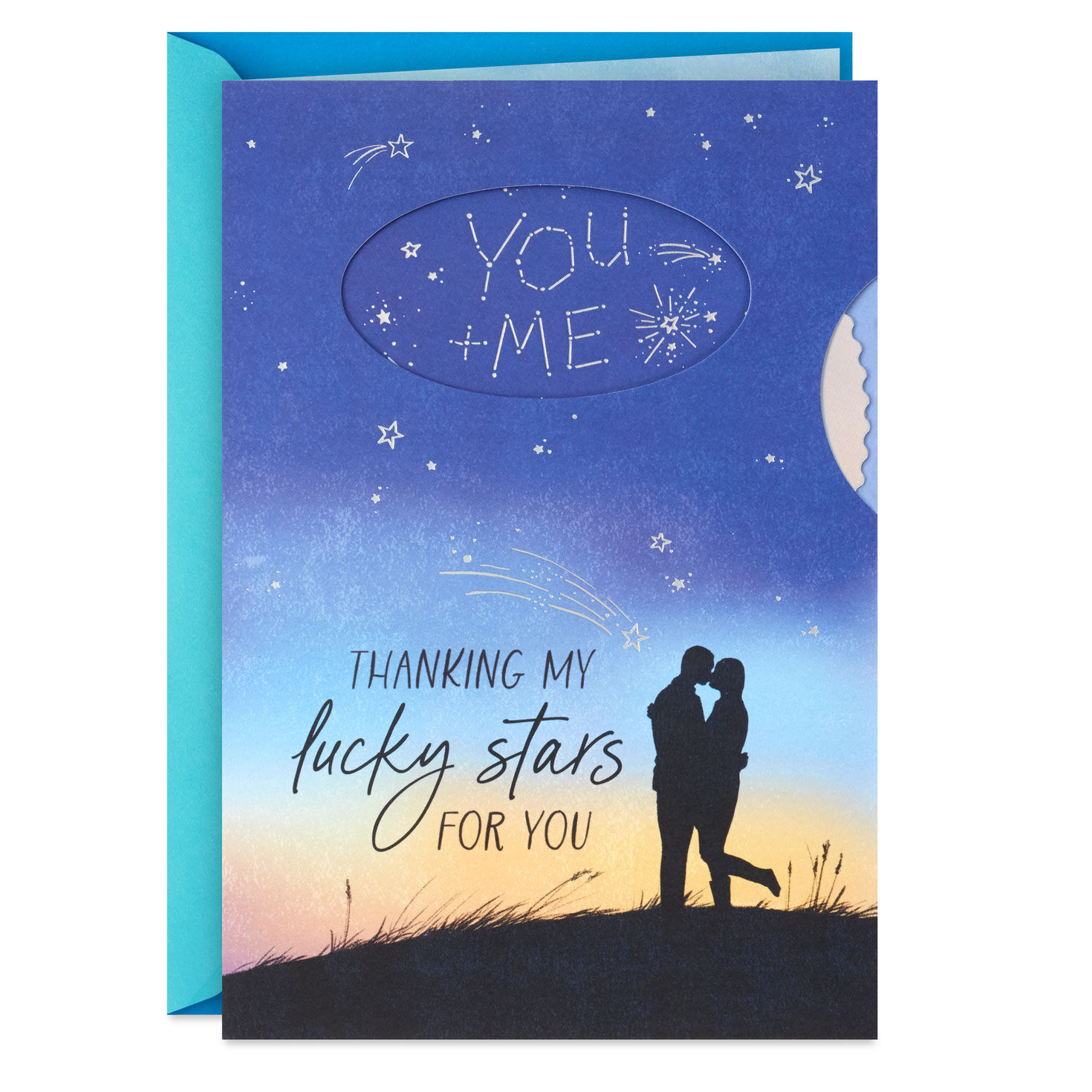 Thanking My Lucky Stars for You Birthday Card for Husband With Spinner Wheel