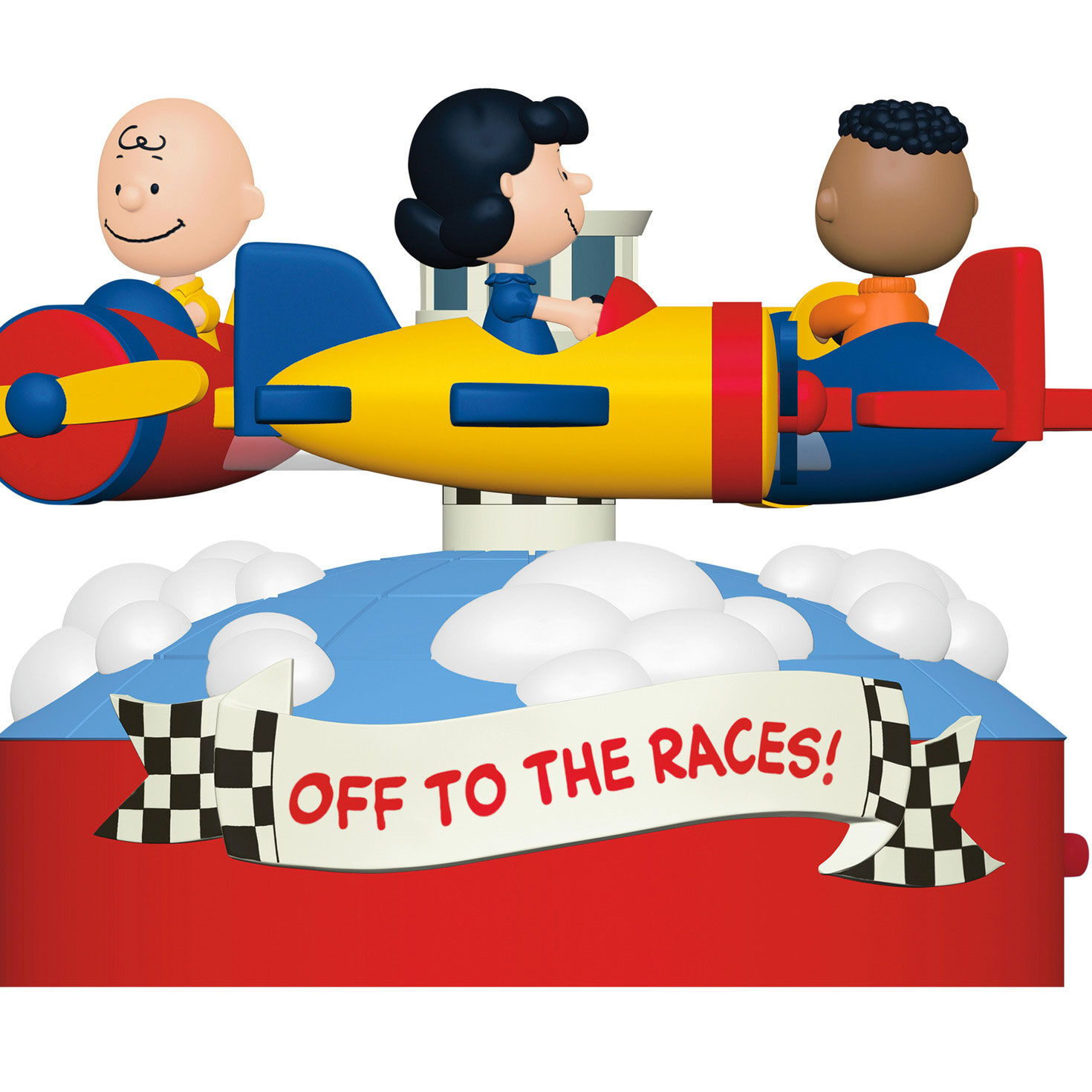 Peanuts Airplane Carnival Ride Keepsake Ornament closeup view image number 5