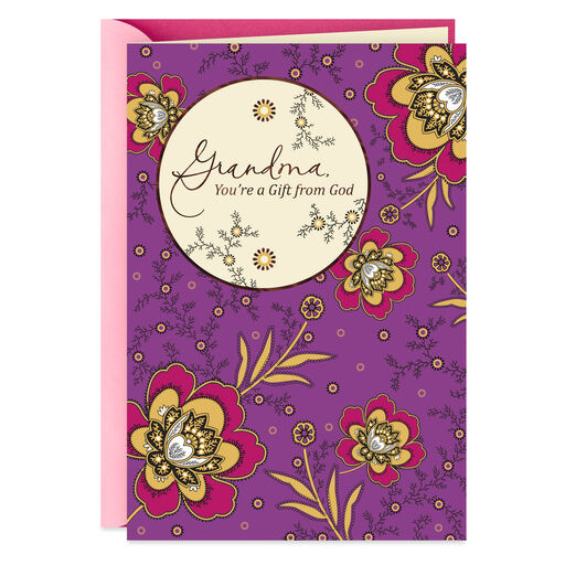 Gift From God Birthday Card for Grandma, 