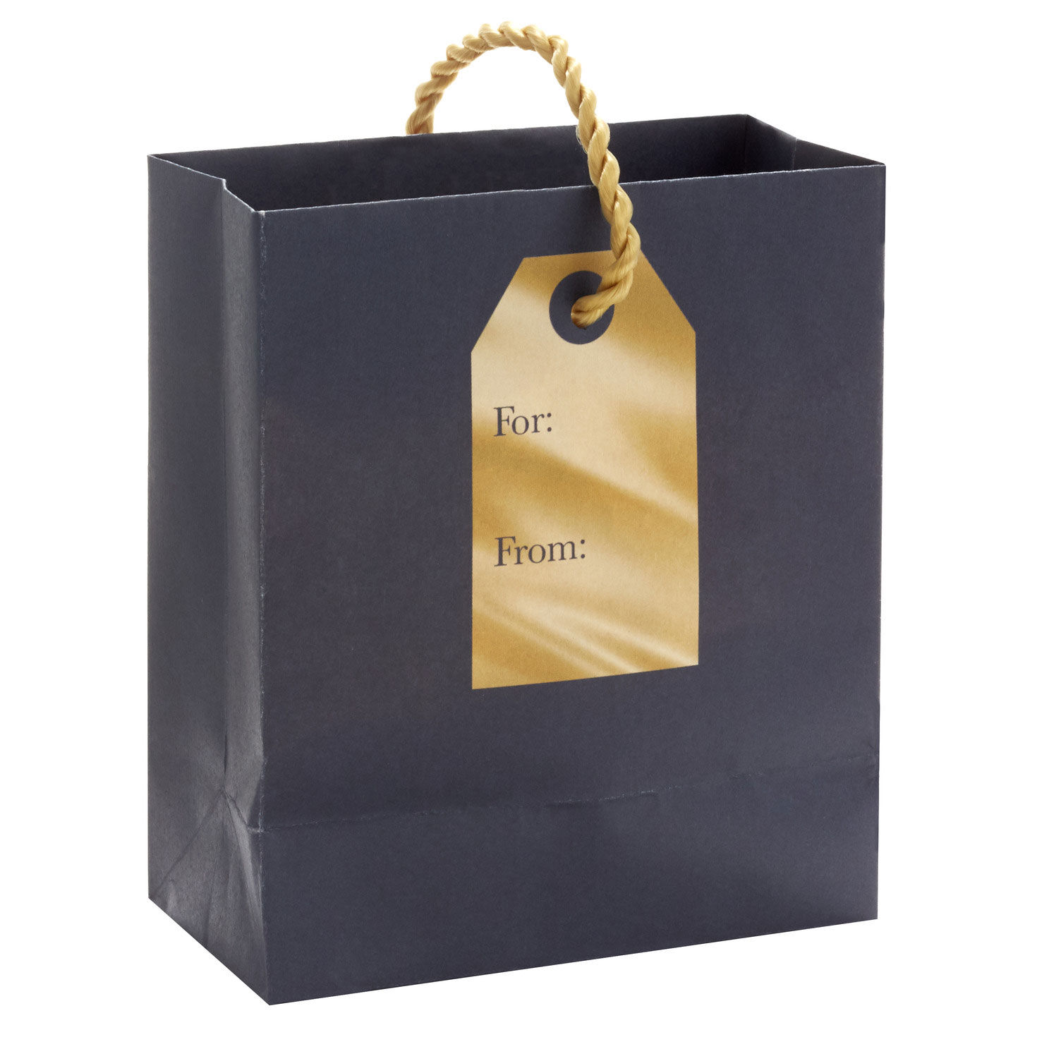 Gold Snowflake Holiday Gift Card Holder Bag Back image number 6