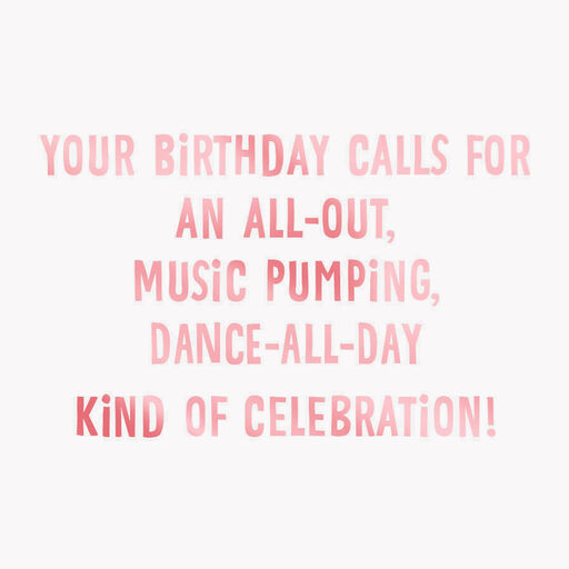 Party Hats Required Video Greeting Birthday Card, 