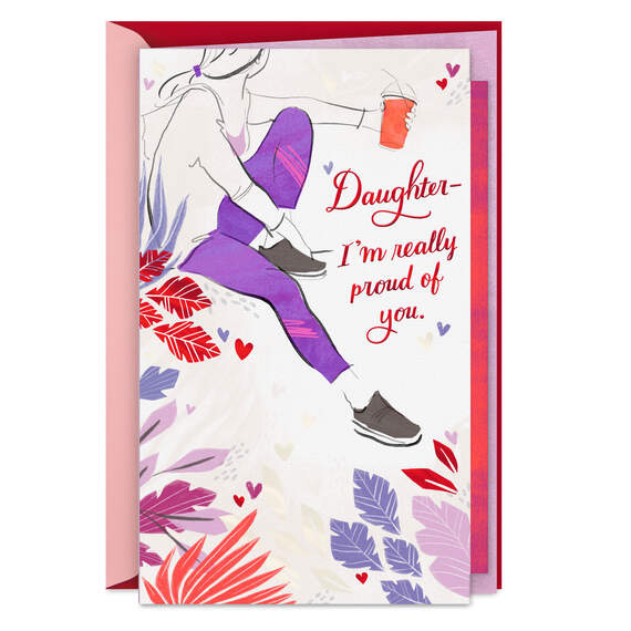 I'm Proud of You Valentine's Day Card for Daughter, , large image number 1