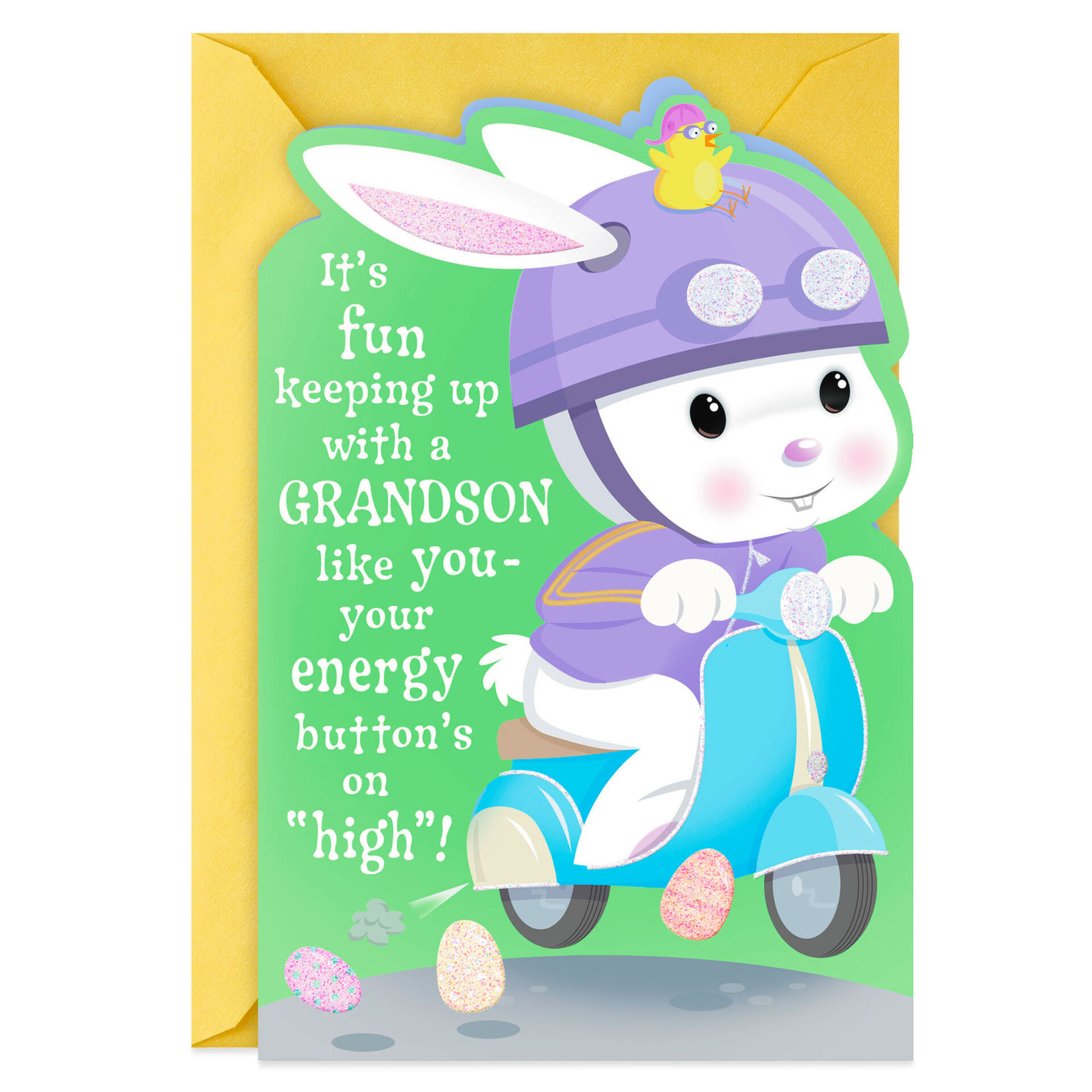 Bunny on Scooter Easter Card for Grandson Greeting Cards Hallmark