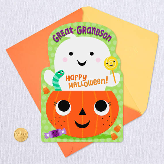 Sweetest Trick-or-Treater Halloween Card for Great-Grandson, , large image number 5