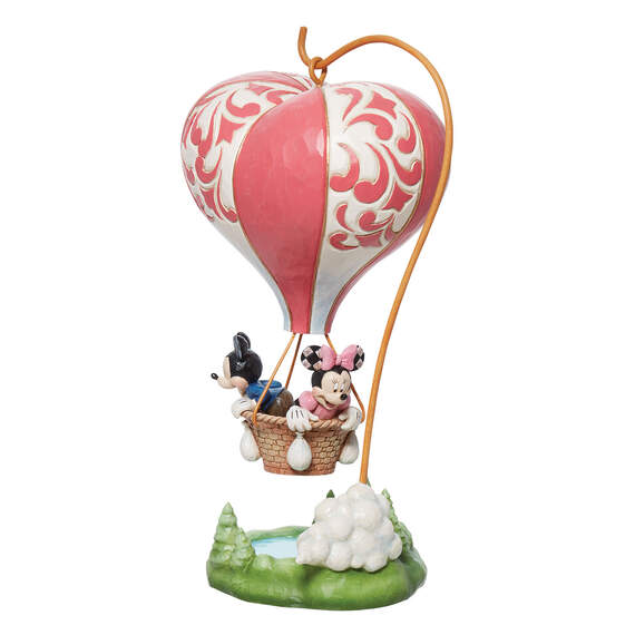 Jim Shore Disney Mickey and Minnie Heart Air Balloon Figurine, 10.75", , large image number 2