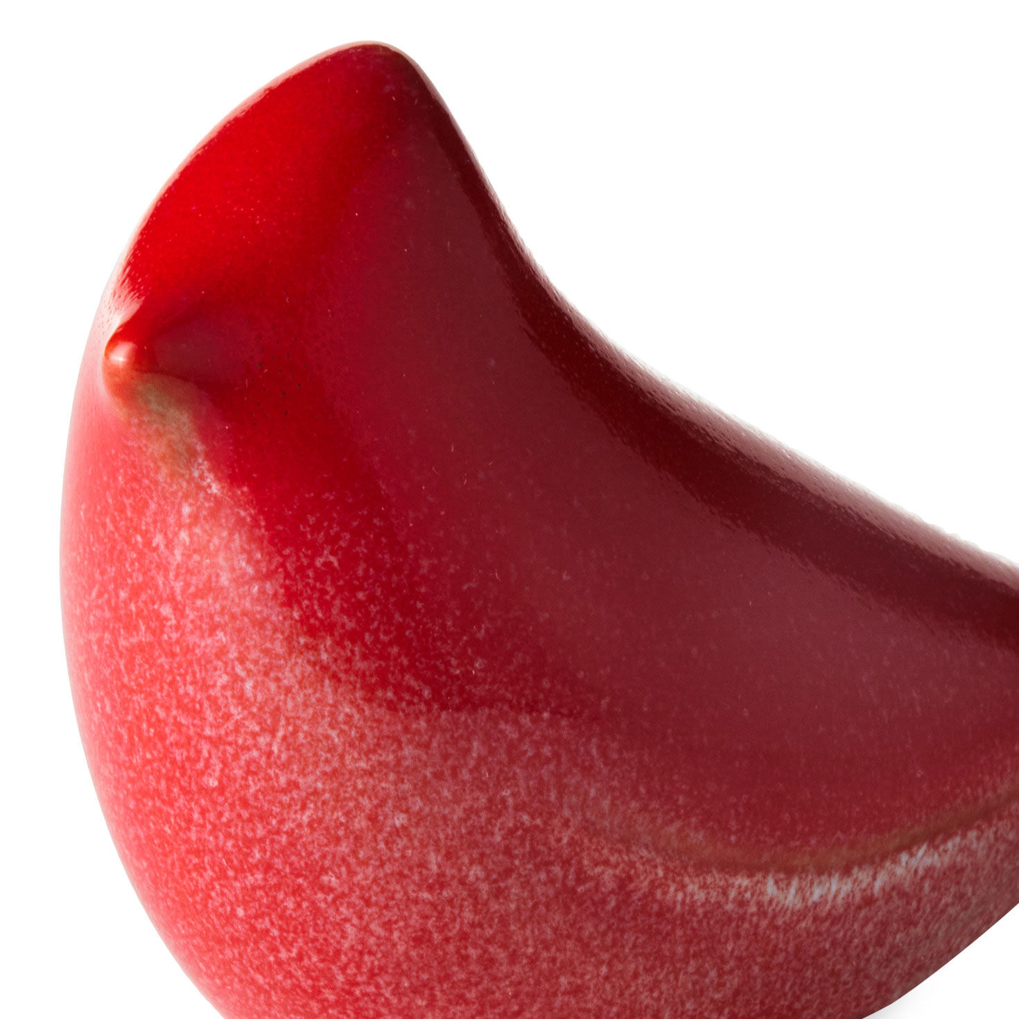 Red Cardinal Ceramic Bird Figurine closeup view image number 3