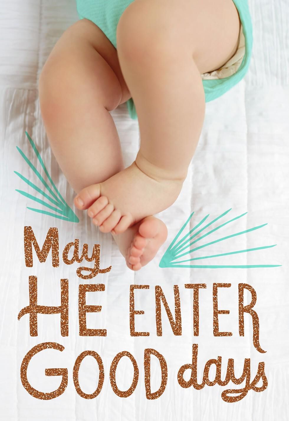 Celebrating Your Son New Baby Card
