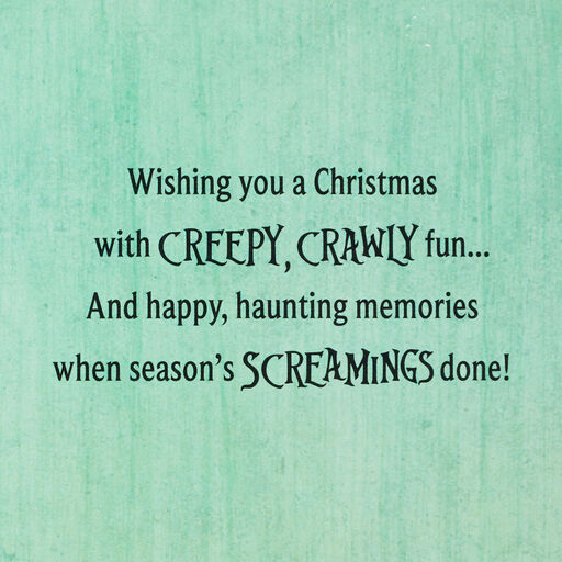 Disney Tim Burton's The Nightmare Before Christmas Season's Screamings Christmas Card, 