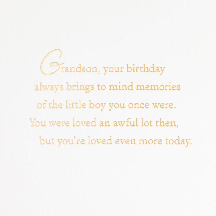Pride, Joy and Love Birthday Card for Grandson, , large image number 2