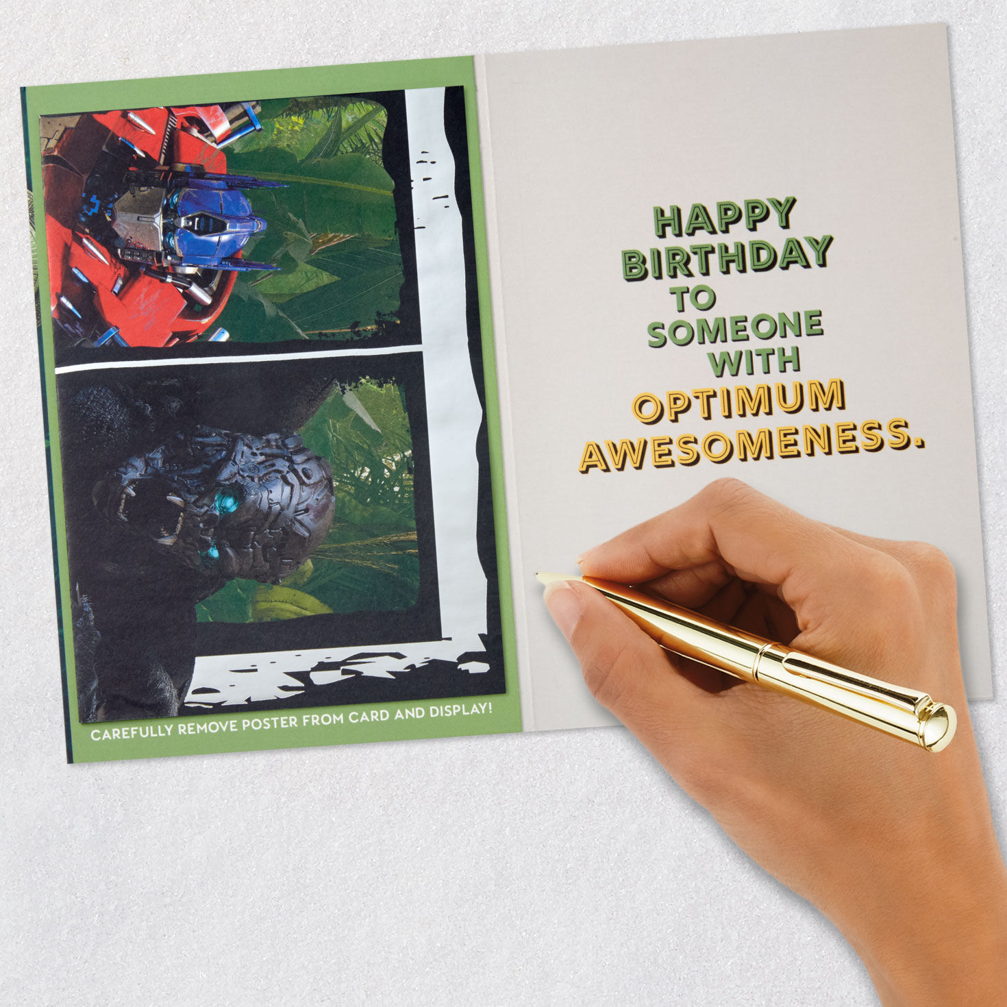 Transformers: Rise of the Beasts™ Birthday Card With Removable Poster for only USD 6.99 | Hallmark