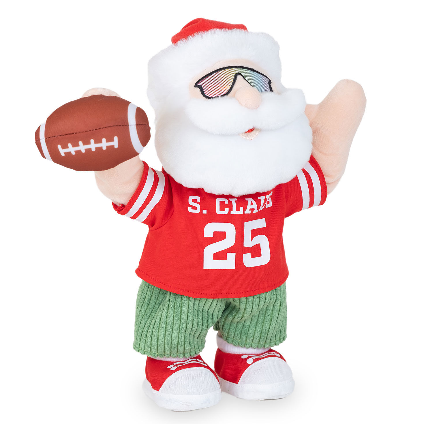 Gameday Santa Musical Stuffed Toy With Motion side image number 3