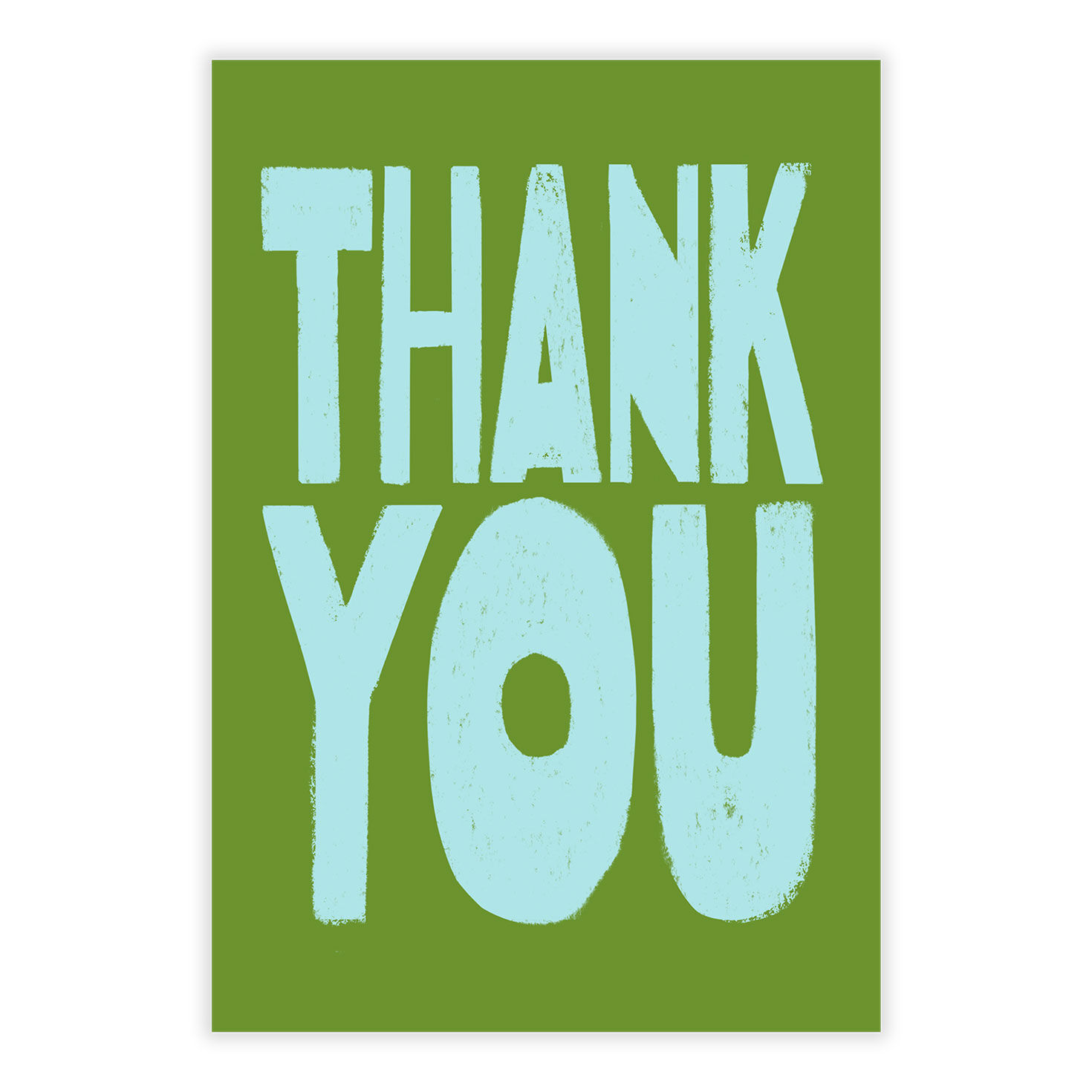 Blue Lettering on Green Thank-You eCard, , large image number 2