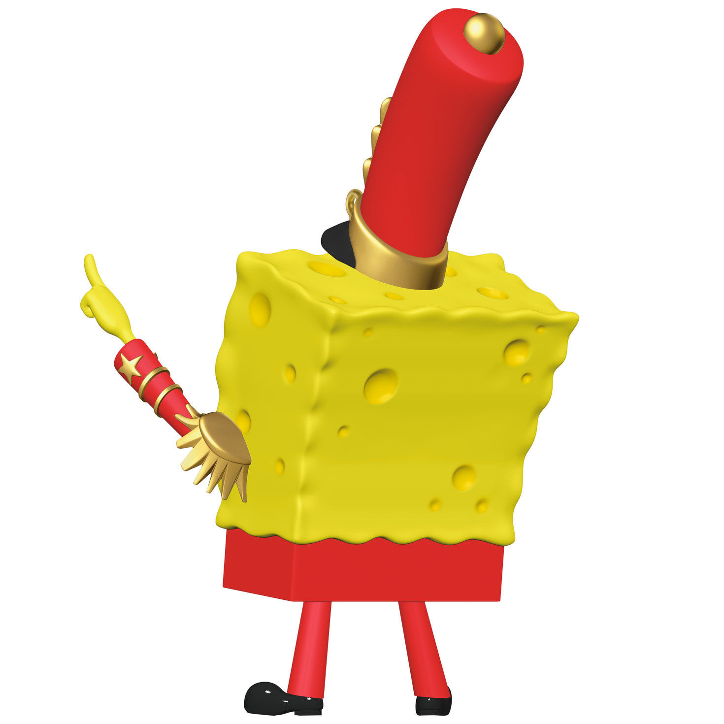 SpongeBob in Band Uniform Keepsake Ornament Back image number 6