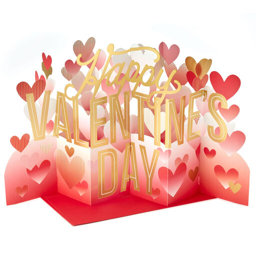 Jumbo Happy Valentine's Day 3D Pop-Up Valentine's Day Card, 