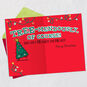 Lights and Tree Pun Funny Christmas Card for Niece Open card with envelope image number 2