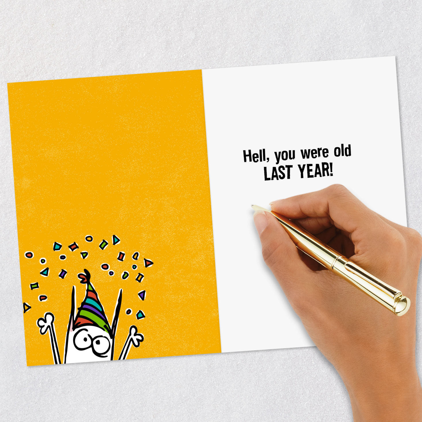 You're Not Getting Old Funny Birthday Card Signing card image number 6