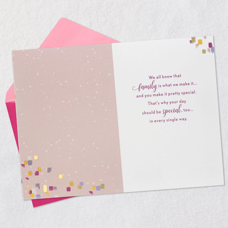 You Make Our Family Special Birthday Card for Her, , large image number 3