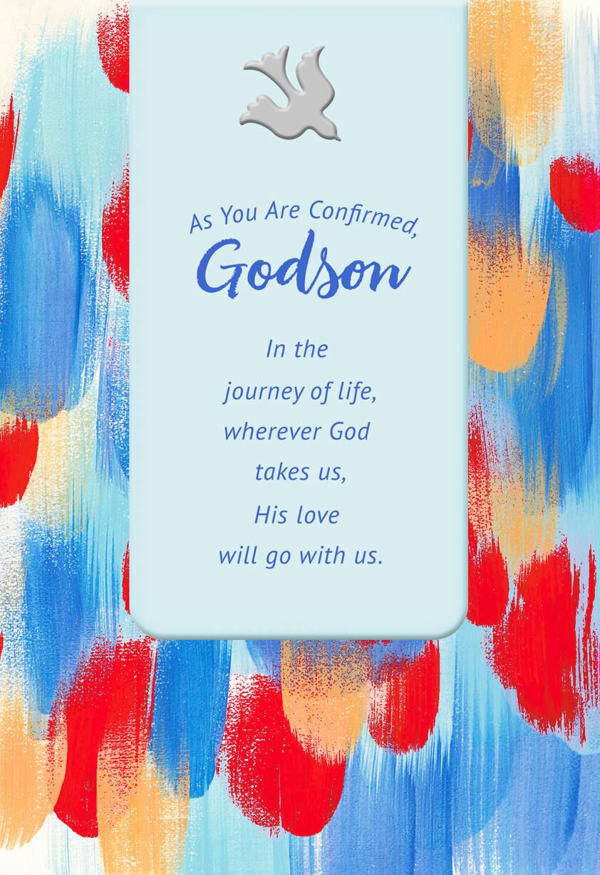 You Are a Gift From God Confirmation Card for Godson