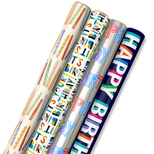 Bright Birthday Wrapping Paper Collection, 