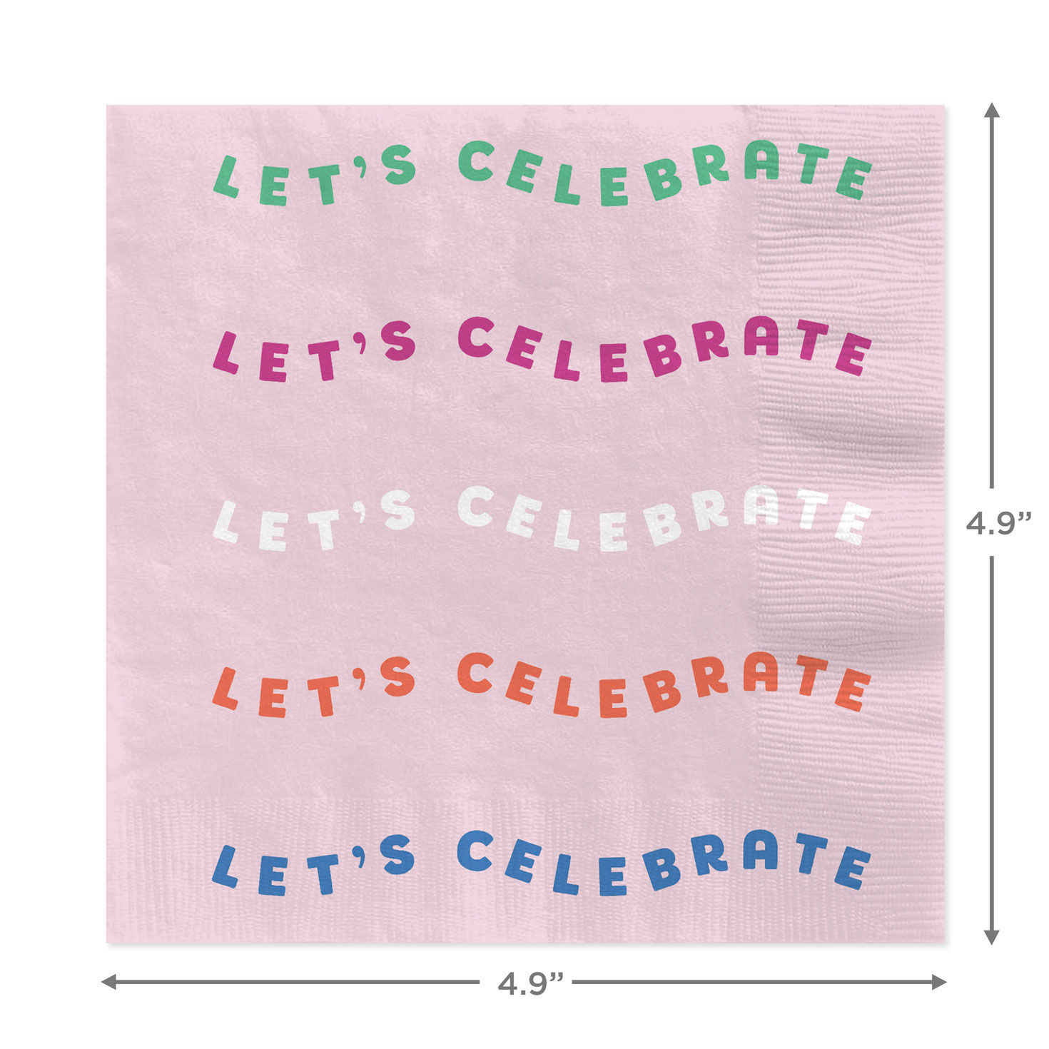 "Let's Celebrate" Cocktail Napkins, Set of 16, , large image number 3