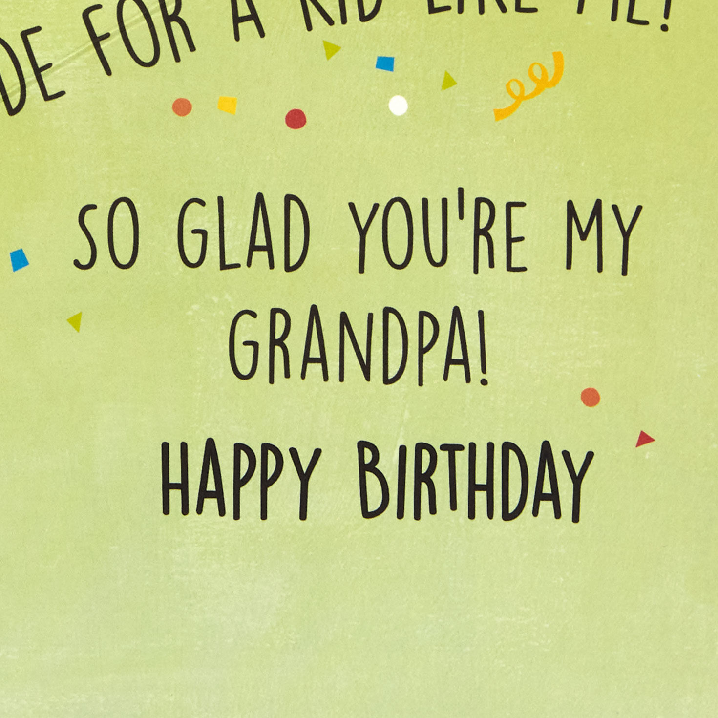 Snoopy on Bike Pop-Up Birthday Card for Grandpa Sentiment image number 3