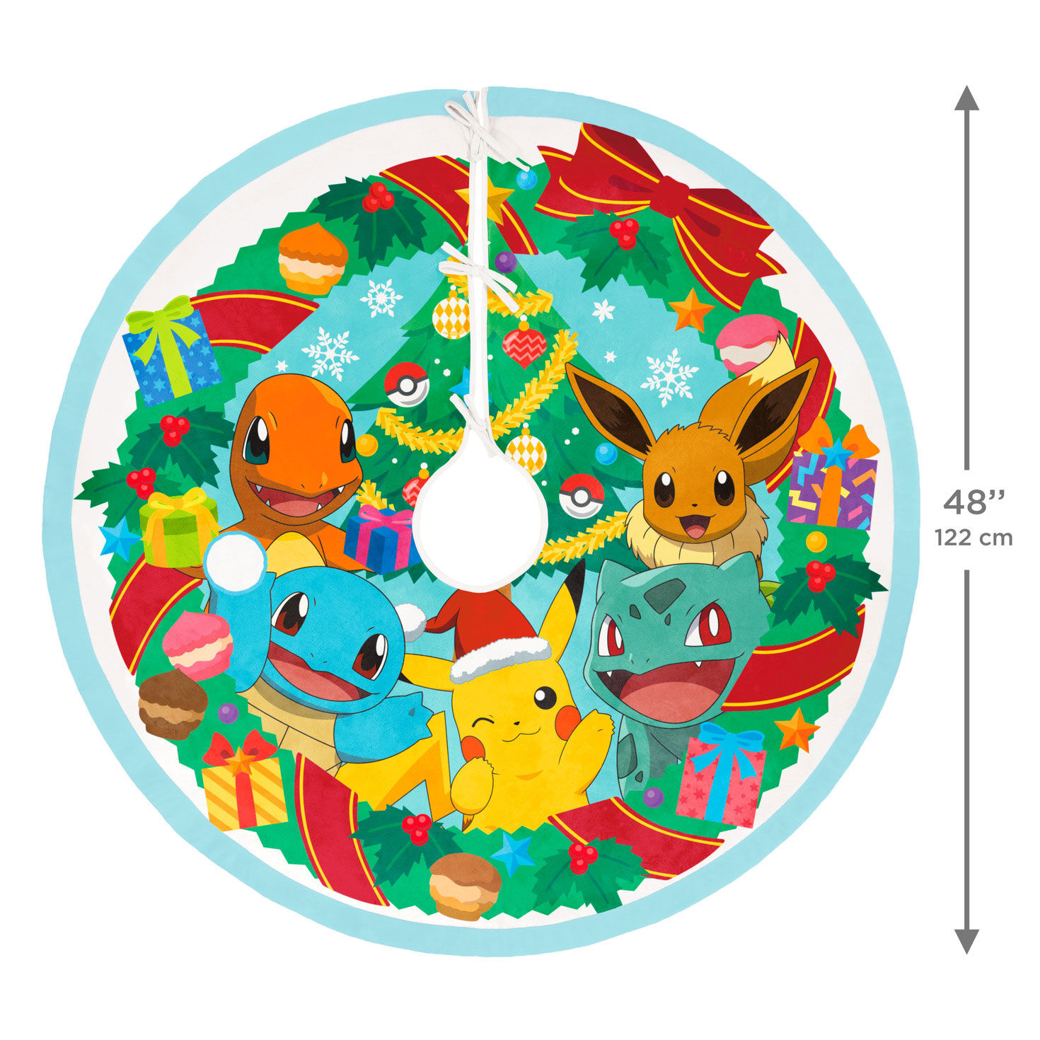 Pok&eacute;mon Keepsake Christmas Tree Skirt measurement image number 3
