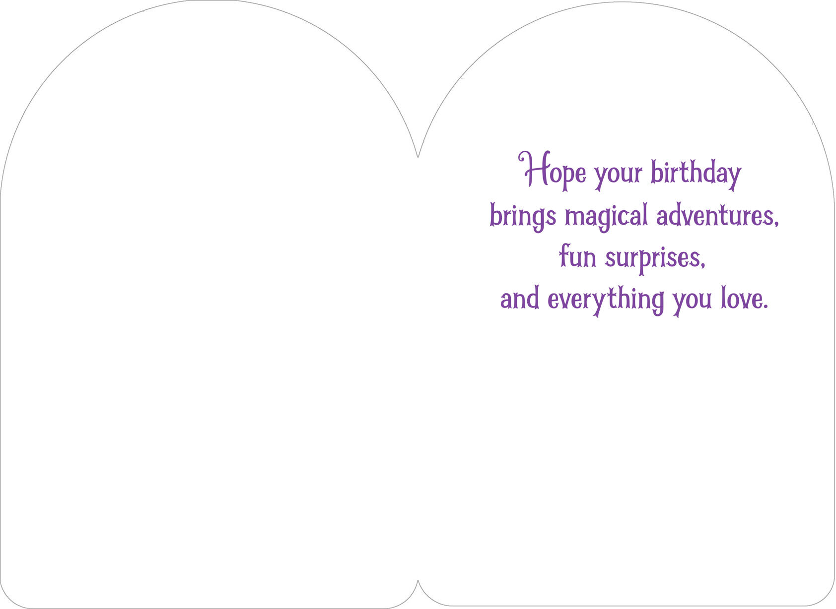 Beauty and the Beast Belle Special Wish Birthday Card